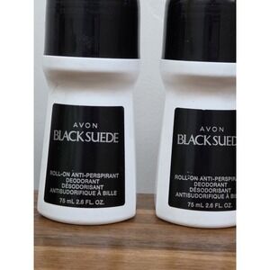 Avon Black Suede Roll On  Antiperspirant Deodorant 2.6 oz  ( Lot of 2 )